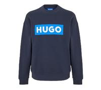 HUGO Mens Niero Crew Sweater Long Sleeve Cotton Navy S