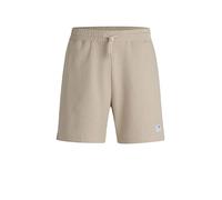 HUGO Loose-fit shorts in a waffle-structured cotton blend - Style Nuwafflo, 50534451 Light Beige S