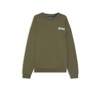 HUGO Mens Nyrocrew All-gender cotton-terry sweatshirt with logo prints