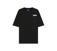 HUGO All-gender cotton-jersey T-shirt with logo prints - Style Nyrotee, 50549769 Black XXL