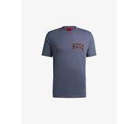 Hugo Mens Open Blue Logo-print Relaxed-fit Cotton T-shirt Xl