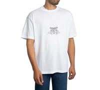 HUGO Men's Oversized Duarms Back Graphic T-Shirt, White