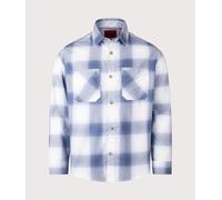 HUGO Mens Oversized Erato Shirt - Colour: 496 Open Blue - Size: Large