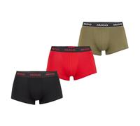 Hugo Boss Men's 3-Pack Boxer Trunks, Black/Khaki/Red - Size: 32/33/32