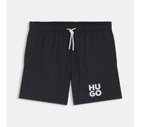 Hugo Mens Paolo Quick Dry Swim Shorts in Black - Size Small