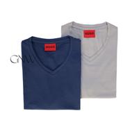 Hugo Short Sleeve V Neck T-shirt White 2XL Man