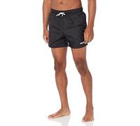 HUGO Men's Pop Logo Swim Trunks, Basic Black, Medium