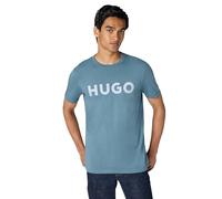 Hugo Men's Print Logo Short Sleeve T-Shirt, China Blue, XXL