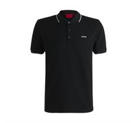Hugo Mens Printed Logo Polo Shirt in Black - Size Medium