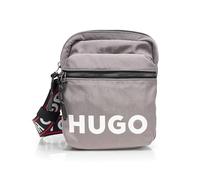 HUGO Men's Quentyn Multipocketed Crossbody Bag, Fossil Grey