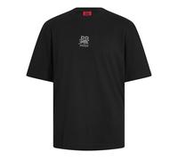 Hugo Men's Deckies Rb Short Sleeve Polo Shirt M Black
