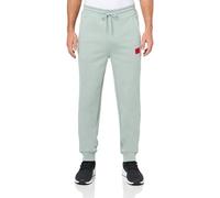 Hugo Men's Regular Fit Square Logo Jersey Drawstring Joggers, Cucumber Green, X-Large