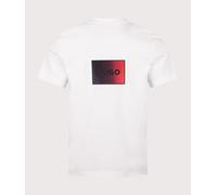 HUGO Mens Relaxed Fit Danoto T-Shirt - Colour: 102 Natural - Size: Medium