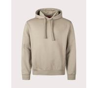 HUGO Mens Relaxed Fit Dapo Hoodie - Colour: 219 Medium Brown - Size: XL XL