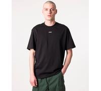 HUGO Mens Dapolino Relaxed-fit T-Shirt in Cotton with Logo Print Black