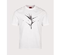 Hugo Darise 10268404 Short Sleeve T-shirt White M Men