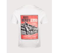 HUGO Men's Derlyns Back Graphic T-Shirt, White