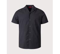 HUGO Mens Relaxed Fit Ellino Shirt - Colour: 001 Black - Size: XL