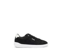 HUGO Mens Riven Tenn Logo-Detail Trainers in Faux Leather Size