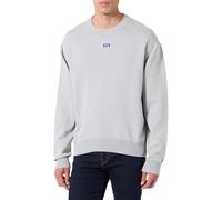 HUGO Men's San Casey-CP Knitted_Sweater, Open Grey, XL