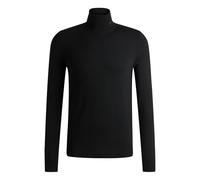 HUGO Mens San Thomas-M Virgin-Wool Rollneck Sweater in a Regular fit Black