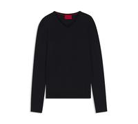 HUGO Mens San Vredo-M Virgin-Wool V-Neck Sweater in a Slim fit