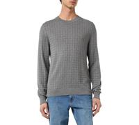 HUGO Men's Scoult Knitted_Sweater, Medium Grey34,