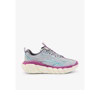 Hugo Mens Silver Running Contrast-panel Woven Low-top Trainers Eur 43 / 9 Uk Men