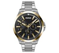 HUGO Men's Silver Strap Dual Tone Dial Bracelet Watch