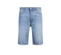 HUGO Mens Skate Shorts Straight-fit Shorts in Blue Stonewashed Denim