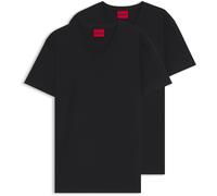 Hugo Mens Sleeve V Neck T-Shirt in .Black - Size X-Small