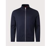 HUGO Mens Slim Fit Zip Through San Jacomo-C Knit - Colour: 410 Navy - Size: XL