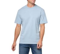 Hugo Men's Small Center Logo Jersey Short Sleeve T-Shirt, Dust Blue, S