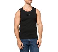 HUGO Men's Small Tonal Logo Muscle Tank, Black Carbon, Medium