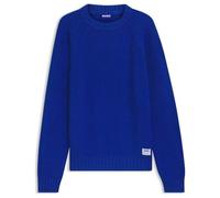 HUGO Men's Sonnee Knitted_Sweater, Open Blue, L