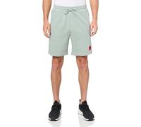 HUGO Men's Square Logo Pull on Jersey Shorts, Cucumber Green, Medium