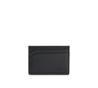 HUGO Mens Subway S Card Embossed-Logo Card Holder in Leather