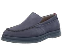HUGO Men's Suede Costa Loafers, Chambray Blue, 7 UK