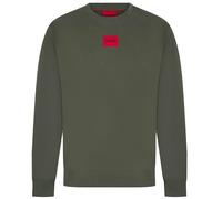 Hugo Mens Sweatshirt DIRAGOL212 BOSS Crew Neck Cotton Sweatshirt in Green