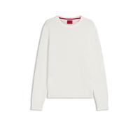 HUGO Mens Syer Cotton Sweater with 3D Knit Structure