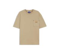 HUGO Blue Nevado Loose Fit T-Shirt, Brown, Size L, Men Brown
