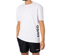 HUGO Men's T-Shirt RN Relaxed Beach, Open White110, XL