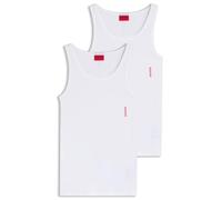 HUGO Men's Tank TOP Twin Pack Vest, New-White100, L (Pack of 2)