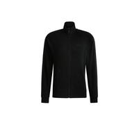 Hugo Mens Tape Tonal Logo Full Zip Top Black Cotton - Size Medium