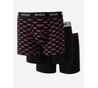 HUGO Men's Boxerbr TRPLT Design 3 Pack Tight Fit Stretch Cotton Boxer Shorts, Open Miscellaneous 998, XL