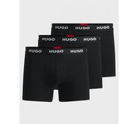 Hugo Mens Three-Pack of Stretch-Cotton Boxer Briefs with Logo Waistbands NOS - Multicolour - Size X-Large