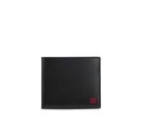 HUGO Mens Tibby N Leather billfold wallet with red stacked logo