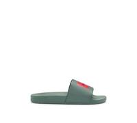 HUGO Mens Timein slid Italian-made slides with logo label Size 6
