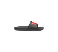 HUGO Mens TimeIn Slid Slides with Logo Strap Size 6 Black