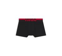 HUGO Three-pack of trunks with split-logo waistband - Style TRUNK TR. SPLIT LOGO, 50545667 Black XL
